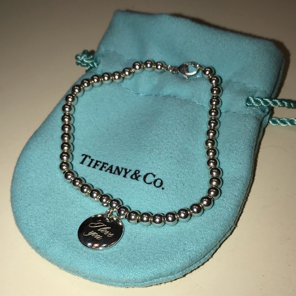 Tiffany & Co. “I love you” Bead Bracelet